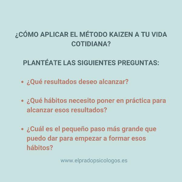 aplicar el kaizen a tu vida Como aplicar el kaizen